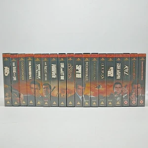 James Bond Film Collection 1-18 VHS Video Tapes Numbered Matching Spines - Picture 1 of 23