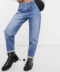 Bershka Mom Jeans – Size UK 10 / EUR 38 – £6 - Picture 1 of 14