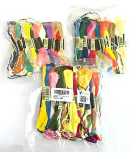 Friendship Bracelet Embroidery Thread-Lot of 3- 50 Skeins ea/150 Total Assorted - Picture 1 of 5