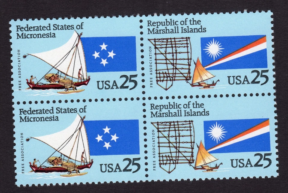 Scott #2507a Marshall & Micronesia Is Block of 4 Stamps - MNH - Image 1 of 1