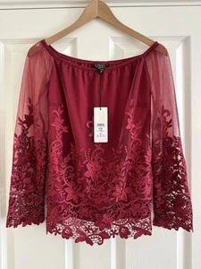 BNWT - Lipsy Lace Bardot Top - Picture 1 of 4