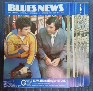 BIRMINGHAM CITY PROGRAMMES (10) SEASON 1976-1977 DIVISON ONE POSTAGE INCLUDED - Picture 1 of 2