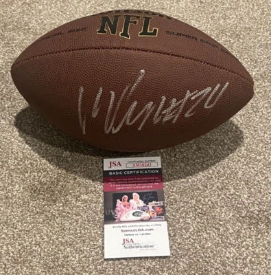 FÚTBOL AMERICANO AUTO FIRMADO POR MARCUS PETERS CHIEFS RAVENS RAIDERS PRO BOWL CERTIFICADO DE AUTENTICIDAD JSA Foto 1 de 4