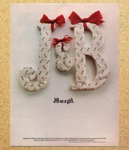 J&B as a Gift Scotch Whisky Alcohol - Magazine Print Ads Ephemera Art 1987 - Picture 1 of 3