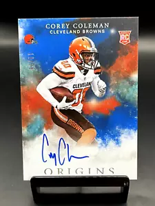 Panini Origins Corey Coleman #105 Rookie 2016 automático azul/25 radiocontrol en tarjeta - Imagen 1 de 2