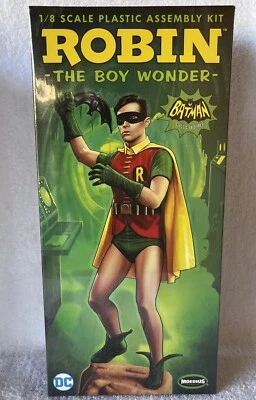 Moebius 1/8 Scale Burt Ward as The 1966 TV Series ROBIN Model Building Kit New - Image 1 of 4