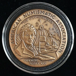 2003 ANA 112th Anniversary Baltimore Convention FRANCIS SCOTT KEY Large Medal - Picture 1 of 5