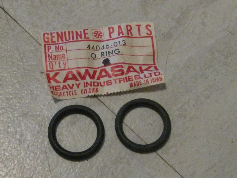 KAWASAKI W2TT/W2SS/W1SS/W1/KE175/KD175/G5 100 FORK FITTING BOLT O-RING SET NOS! - Image 1 of 1