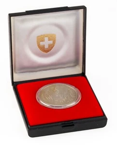 1982 Switzerland Commemorative 5 Franc Gotthard Railway Coin w/ Case - Picture 1 of 3