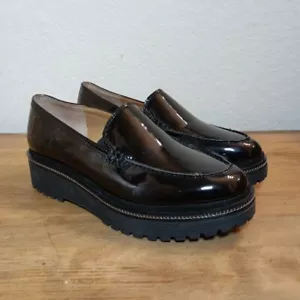 SARTO Franco Sarto Ayers Platform Loafers Patent Leather Black Womens Size 6M - Picture 1 of 11