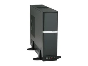 Apex Case DM-387 microATX Desktop schwarz/silber 275W 1/1/(1) Einschübe USB AUDIO glänzend - Bild 1 von 5
