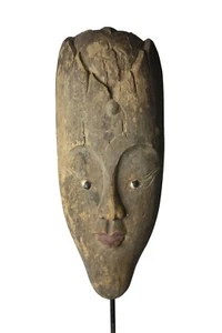 Antique Karen Hill Tribe Votive Face Sculpture, KH3 Thailand Original Tribal Art - Picture 1 of 5