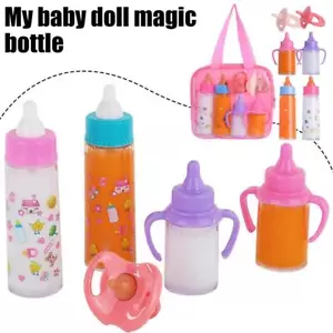Doll Baby Dolls Accessories 7in1 Magic Milk Juice Bottles Carry Bag W9X9 C4 R5C2 - Picture 1 of 11
