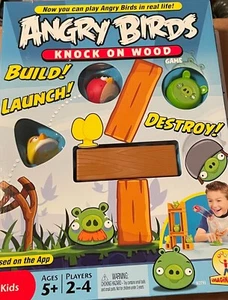 Mattel Games - W2793 - 2010 ANGRY BIRDS KNOCK ON WOOD BRETTSPIEL NEU IN BOX - Bild 1 von 2