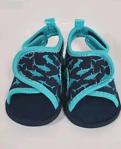 Baby Shark Sandals Ro+Me by Robeez Sandals Shoes Blue Boys Sz 0-6 New NIB - Picture 1 of 6