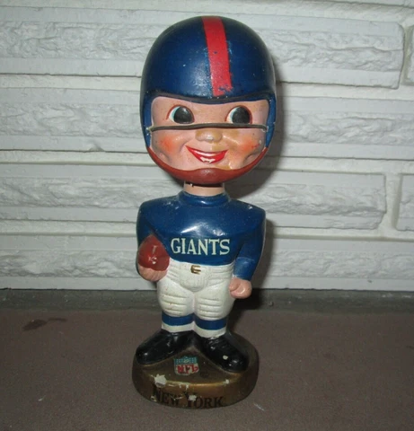 NEW YORK GIANTS Vtg 1960s Sports Specialties Bobblehead Nodder Made in Japan Cover