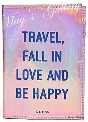 Guess Jeans Bolso de Mano Cartera Identificación Pasaporte Estuche Tarjetas Cartera Soporte Logo Nuevo con Etiquetas Foto 1 de 3