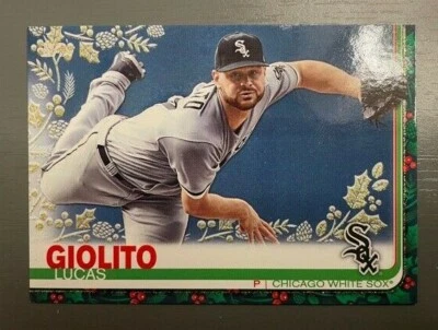 2019 Topps Holiday Lucas Giolito Gold Foil 1/1 HW37 Red Sox One of One SP SSP - Image 1 of 2