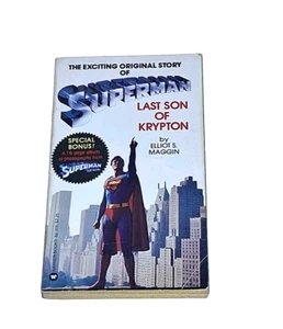 Superman Last Son Of Krypton 1978 Libro de bolsillo Warner Novela Ficción Fantasía - Imagen 1 de 5