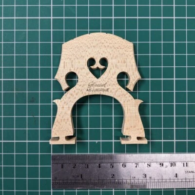 Aubert à Mirecourt Glaesel 1/2 Size High Cello Bridge With Adjustable Foot Angle - Image 1 of 4