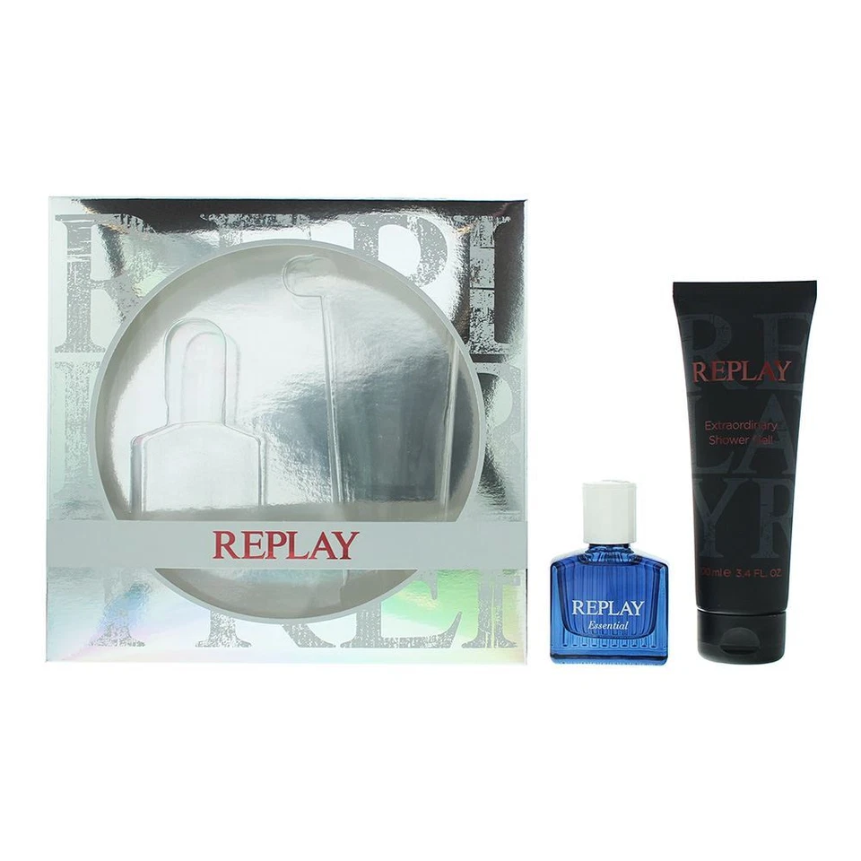 Replay Essential For Him 2-teiliges Geschenkset: EDT 30ml - Duschgel 100 für Männer - Bild 1 von 1
