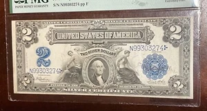 PMG 40 FR#258 1899 $2 SILVER CERTIFICATE LARGE SIZE NOTE BEAUTIFUL PAPER QUALITY - Picture 1 of 3