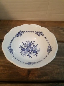 Vintage J & G Meakin Desden Blue England Bowl 6.5 in diameter Replacement Piece  - Picture 1 of 12