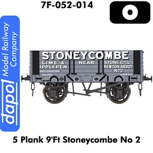 5 Plank 9'ft Stoneycombe No 2 Wagon Newton Abbot 1:43.5 O gauge Dapol 7F-052-014 - Picture 1 of 2