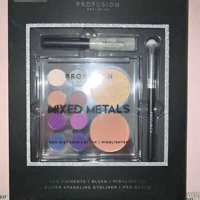 Profusion Cosmetics Silver Sparkle 12 Piece Eye & Face Kit (HB1) - Image 1 of 2