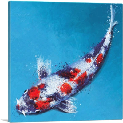 ARTCANVAS Hikariutsurimono Koi Carpa Pez Japón China Asia Lienzo Arte Impresión Foto 1 de 4