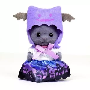 Calico Critters Sylvanian Families Gato Persa Madre - Vestido Espeluznante y Sombrero de Murciélago - Imagen 1 de 4