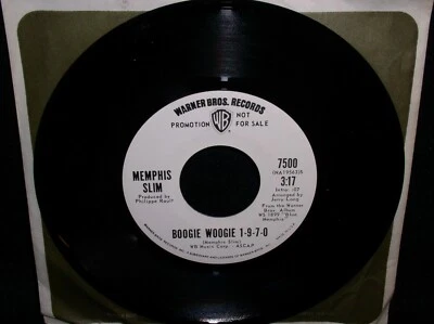 Memphis Slim vinyl 45:Boogie Woogie 1 9 7 0/Chicago Seven~WB wlp 7500, NM - Image 1 of 2