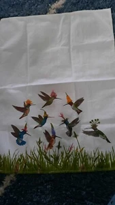 Hummingbird Tea Towel Bellevue Botanical - Picture 1 of 5