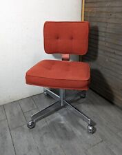 Vintage Shaw Walker Mid Century Modern Chrome Rolling/Swivel Office Desk Chair