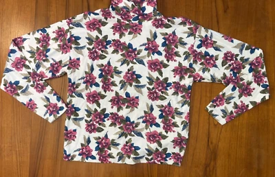 Vintage Rosa Floral Años 90 Cuello Alto M/L Foto 1 de 4