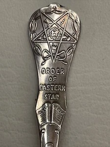 Cuchara de recuerdo de plata esterlina de caña y barton de la Orden de la Estrella del Este - Imagen 1 de 11