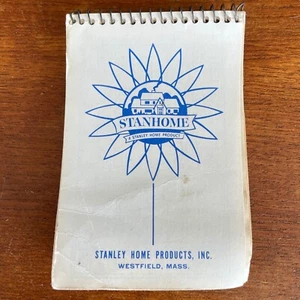 Vintage 1960s Stanley Home Products Note Pad Filled with Notes About 8mm Films - Picture 1 of 9