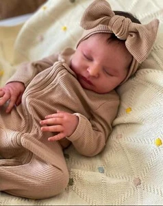 Muñecas bebé bebé recién nacido real Anano 18 pulgadas cuerpo de tela realista - Imagen 1 de 2