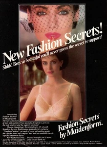 Anuncio vintage 1986 de New Rashion Secrets de Maidenform Bras So Beautiful 012625 - Imagen 1 de 1