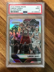 Panini Prizm Silver Prizm LeBron James #31 PSA 9 2016-17 como nuevo - Imagen 1 de 2