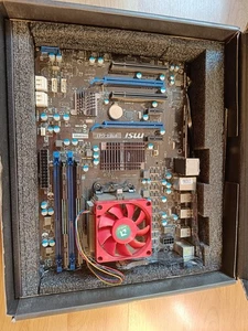 MSI 970A-G43 Motherboard, AM3+ Sockel, AMD FX 6100, 4GB RAM - Bild 1 von 2