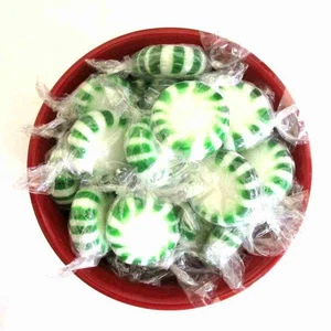 Spearmint Starlight Mints Hard candy bulk wrapped candy 4 Lbs. Menta - Picture 1 of 10