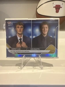 2025 Topps Now Cooper Flagg/Kon Knueppel Blue Foil 10/75 🔥 🔥 - Picture 1 of 2