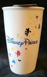 Starbucks Disney Parks Travel Mug Ceramic 12 Oz Tumbler Cup With Lid - Picture 1 of 7