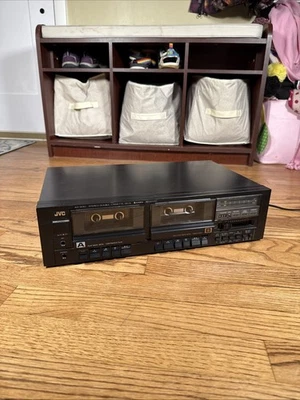 Vintage JVC KD-W110NJ Dual Stereo Dual Cassette Deck Player - Made In Japan - Image 1 of 4