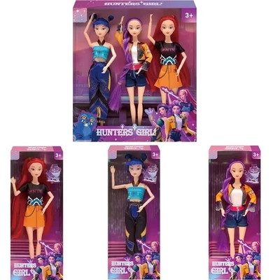 3PC/1pc Cosplay Kpop Demon Hunters Dolls Moveable Joint Collectible Figure Toy - Image 1 of 4