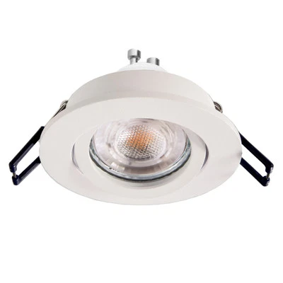 Faretto incasso LED 8W GU10 bianco tondo 70mm moderno orientabile luce soffitto - Immagine 1 di 4