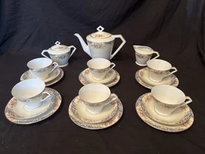 Noritake Japan Kaffee-/Teeservice (21 Teile) Vintage auffälliges Art Deco Design - Bild 1 von 6