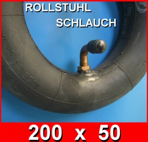 200x50 oder 8x2 Schlauch für Rollstuhlreifen Winkelventil Erstausrüster-Qualität - Picture 1 of 1