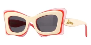 LOEWE LW40140U 59A White Pink Grey Paula’s Ibiza Sunglasses Women AUTHENTIC - Picture 1 of 5